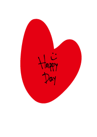A red heart happy day6