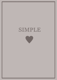 SIMPLE HEART =dusty greige*=