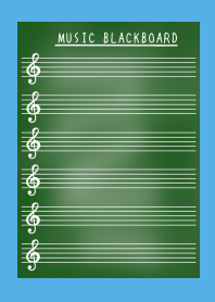 MUSIC BLACKBOARD-BLUE