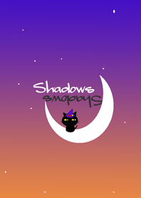 Halloween Shadows and Black cat
