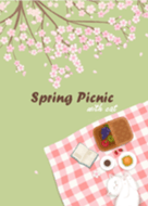 Spring Picnic with Cat