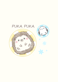 Hedgehog and Shimaenaga -swim ring- ju