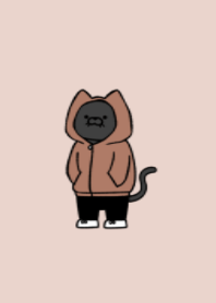 Hoodie black cat.(2-12)