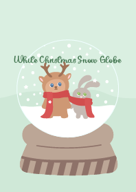 White Christmas Snow Globe