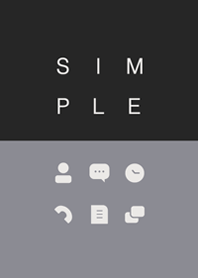 SIMPLE / gray-black.