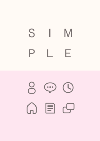 SIMPLE / pastel pink-beige
