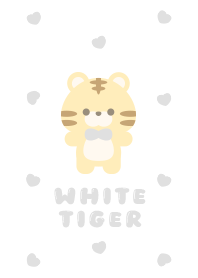 Cute Tiger Pattern [White&Beige]