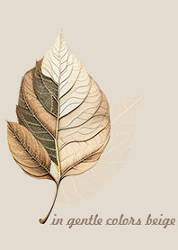 in gentle colors beige