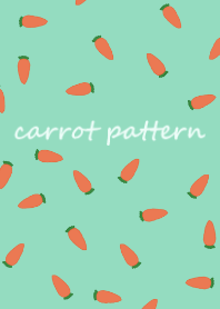 carrot pattern:mintgreen