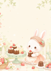 Cocoa White Rabbit Berry Canele