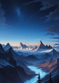 Breathtaking Snowy Mountain nfmf