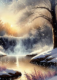 優美な冬の風景の着せかえ(Winter-2939)