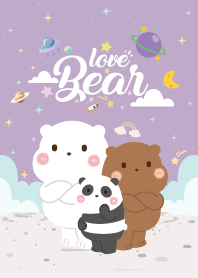 Three Bears Love Violet