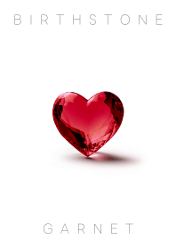 BIRTHSTONE * January * Garnet * White