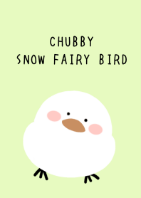 CHUBBY SNOW FAIRY BIRD-YELLOW GREEN