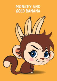 monkey and gold banana