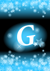G-Initial- Light blue star