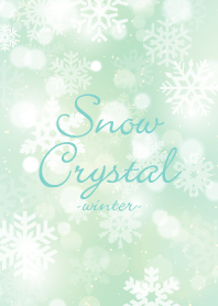 Snow Crystal Green -winter-