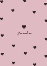 pattern_heart /classicblack pink