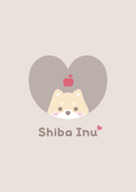 Shiba Inu2 Apple - beige