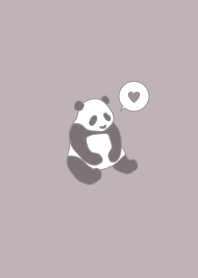 SIMPLE PANDA - Purple gray -