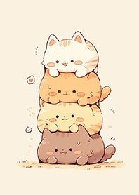 可愛い猫のタワー❤️