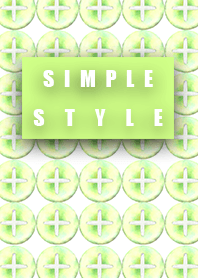 Simple style button green