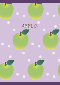 Green apple polka dots  purple J