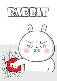 I'm Argry White  Rabbit Theme