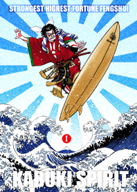 Ukiyo-e Kabuki and Mount Fuji 01