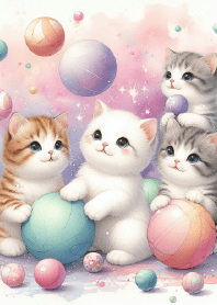 子猫たちの夢の遊び場