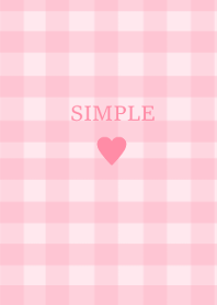 SIMPLE HEART //check bunnypink