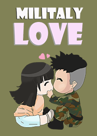 Soldier with cute girlfriend