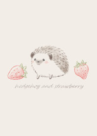 Strawberry and Hedgehog 2 -brown-