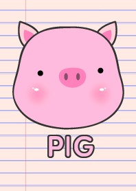 Simple Pig On Paper theme