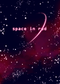 space in red