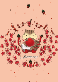 誕生石カラーのおまもりきせかえ『１月』