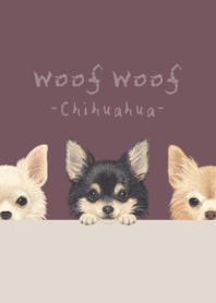 Woof Woof - Chihuahua L - DUSTY ROSE