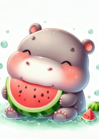 Moo Dong little hippo round body n.13