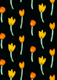 Theme of black and tulips!