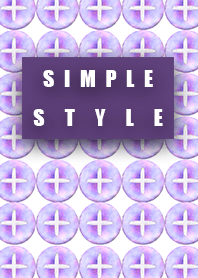 Simple style button purple