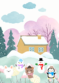 可愛い北欧風着せかえ(Winter-1004)