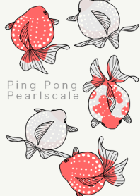 Ping Pong Pearlscale goldfish