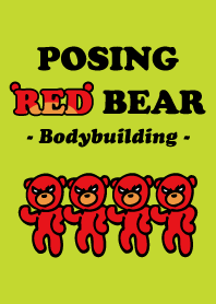 Posing Red Bear -Bodybuilding-