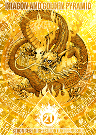 Golden dragon and Feng Shui Lucky 21