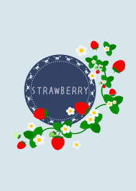 Strawberry Navy (Lace paper)