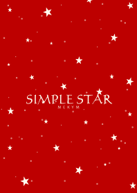 SIMPLE STAR -RED&BEIGE-