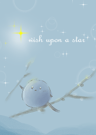 星空とシマエナガちゃん