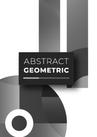 Abstract Geometric Rectangle White Black