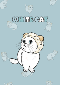 whitecat2 / sea blue